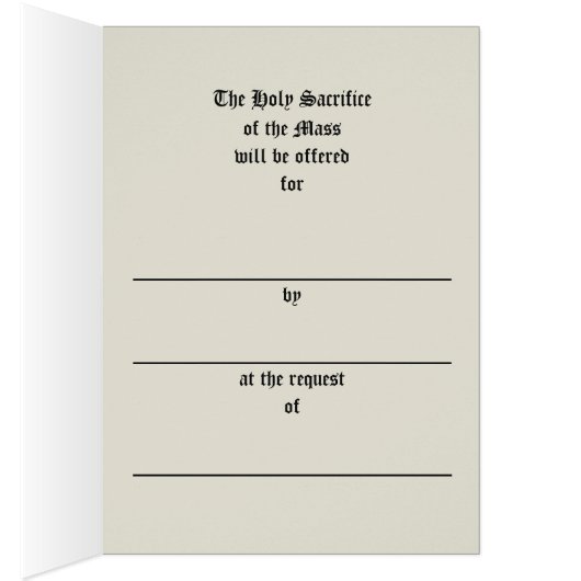 Catholic Mass Offering Memorial (Inside (Right))