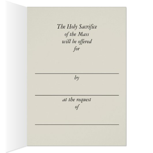 Catholic Mass Offering Memorial (Inside (Right))