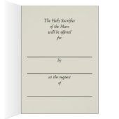 Catholic Mass Offering Memorial Cards (Inside (Right))