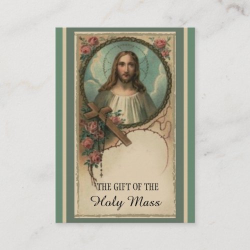 Catholic Mass Offering Prayer Jesus Holy Cards