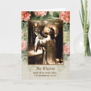 Catholic  Mass Religious Sympathy Mass Offering Card