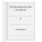 Catholic Mass Sacred Heart Offering Card (Inside (Right))