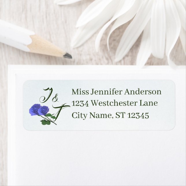 Catholic Misty-Blue & Green Monogrammed Label (Insitu)
