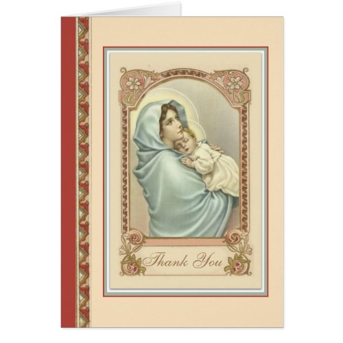Catholic Mother Mary  Baby Jesus Thank You