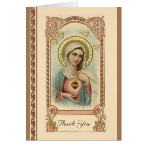 Catholic Mother Mary  Condolence Thank You