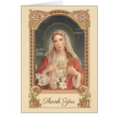 Catholic Mother Mary Condolence Thank You (Front)