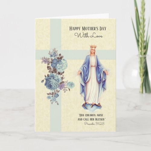 Catholic Mothers Day Religious Virgin Mary Card