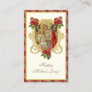 Catholic Mother's Day Remembrance Holy Card