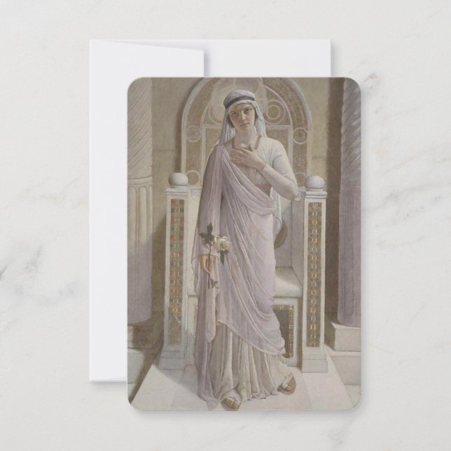 Catholic Mother's Prayer after Holy Communion Thank You Card (Front)