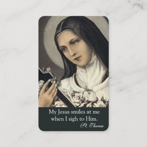 Catholic Novena Card I St Therese Little Flower