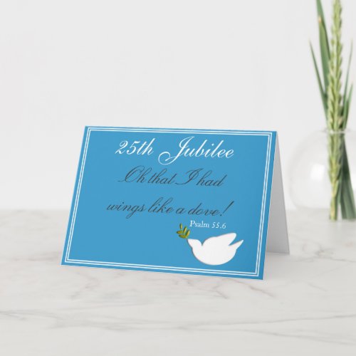 Catholic Nun 25th Jubilee Card