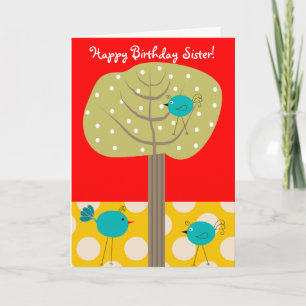 Catholic Nun Birthday Card Blue Birds
