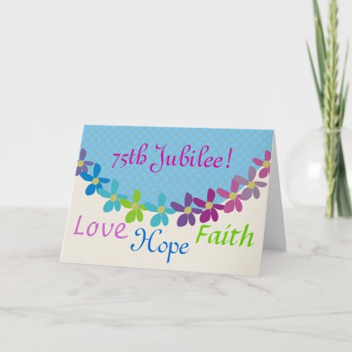 Catholic Nun Diamond 75th Jubilee Cards  Gifts