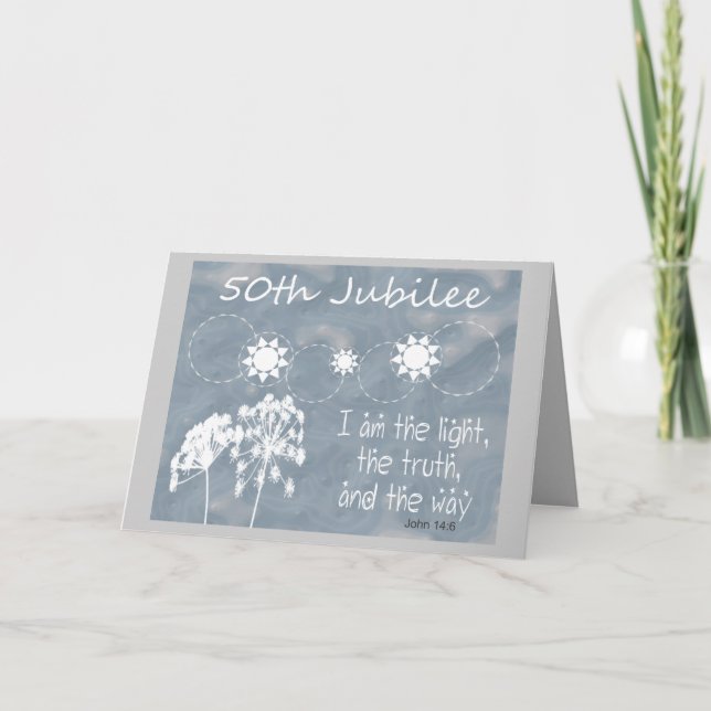 Catholic Nun "Golden Jubilee" Card (Front)