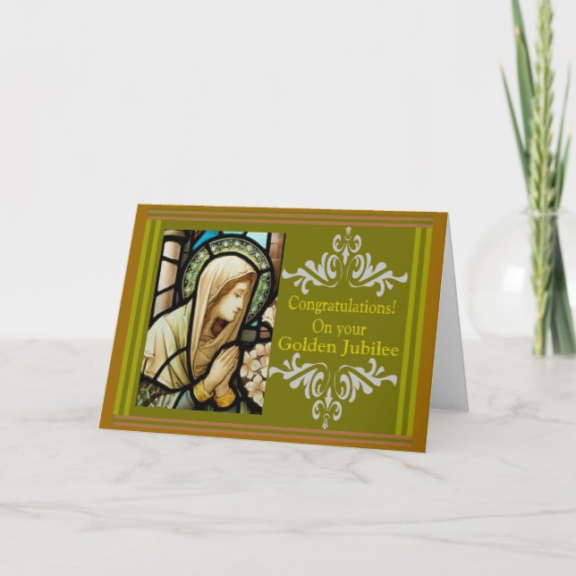 Catholic Nun "Golden Jubilee" Cards & Gifts (Front)
