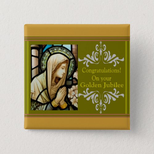 Catholic Nun Golden Jubilee Cards  Gifts Button