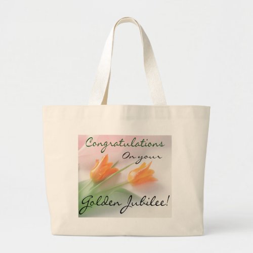 Catholic Nun Golden Jubilee Cards  Gifts Large Tote Bag