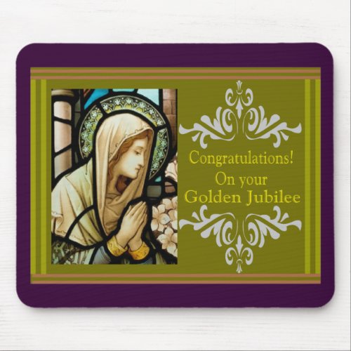 Catholic Nun Golden Jubilee Cards  Gifts Mouse Pad