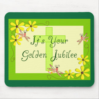 Catholic Nun Golden Jubilee Cards Mouse Pad