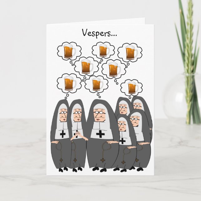 Catholic Nun Humor Card (Front)