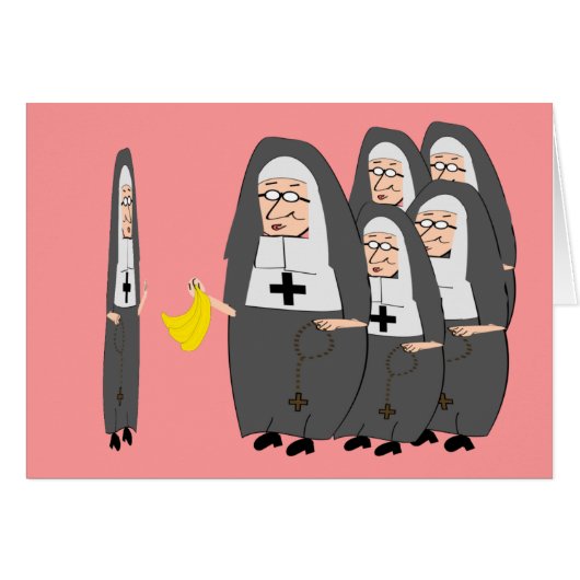 Catholic Nun Humor "Fat Sisters" Cards (Front Horizontal)