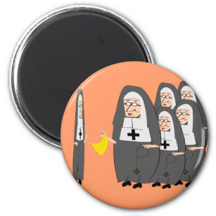 Catholic Nun Humor "Fat Sisters" Magnet