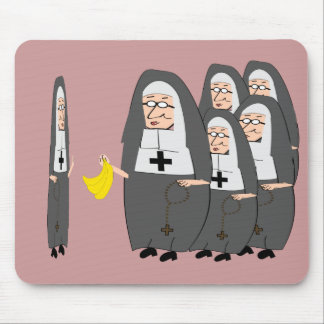 Catholic Nun Humor "Fat Sisters" Mouse Pad