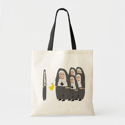 Catholic Nun Humor Fat Sisters Tote Bag