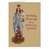 Catholic Nun Religious Sister Birthday with Jesus (Front)