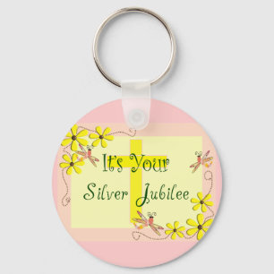 Catholic Nun Silver Jubilee Cards, Mugs, Tote Bags Keychain