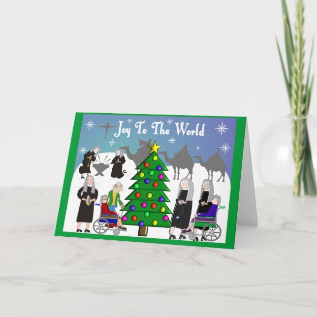 Catholic Nuns Christmas Cards "Joy To The World" (Front)