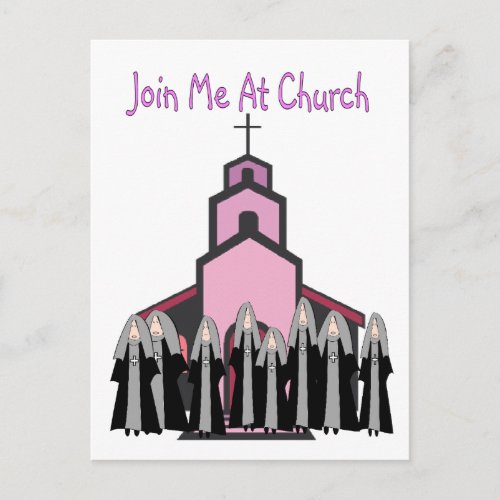 Catholic Nuns Greeting Cards Join Me At Church