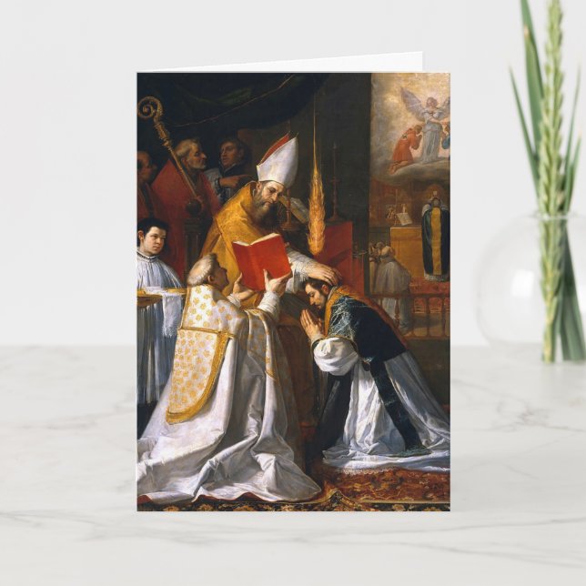 Catholic Ordination to the Priesthood Greeting Card (Front)