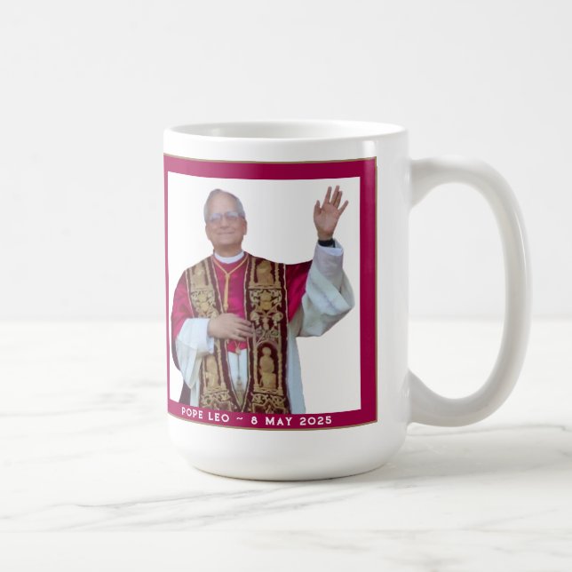 Catholic Pope Leo Coffee Mug (Right)
