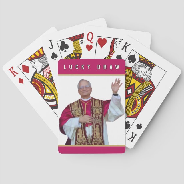 Catholic Pope Leo Poker Cards (Back)