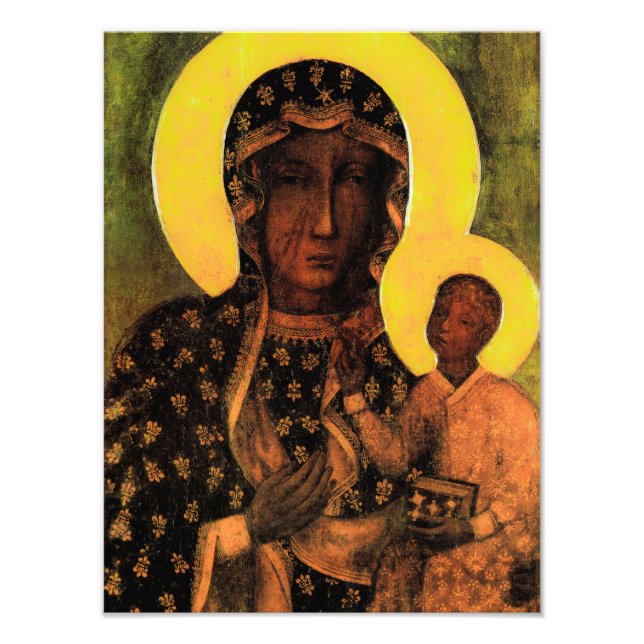 Catholic Poster Virgin Mary and Child Jesus (Front)