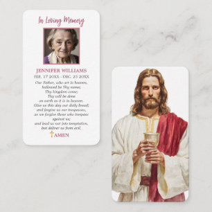 Catholic Prayer Card Jesus Our Father Prayer