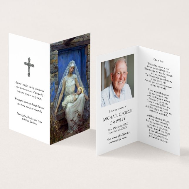Catholic Prayer Cards | Alma Mater (Inside and Outside)