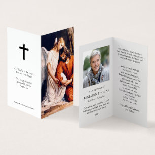 Catholic Prayer Cards Comforted in the Desert