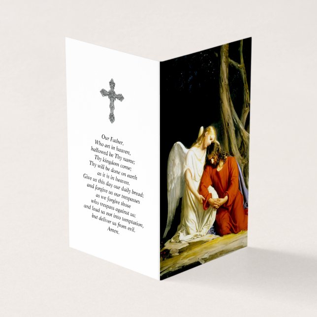 Catholic Prayer Cards | Comforting Angel (Outside)