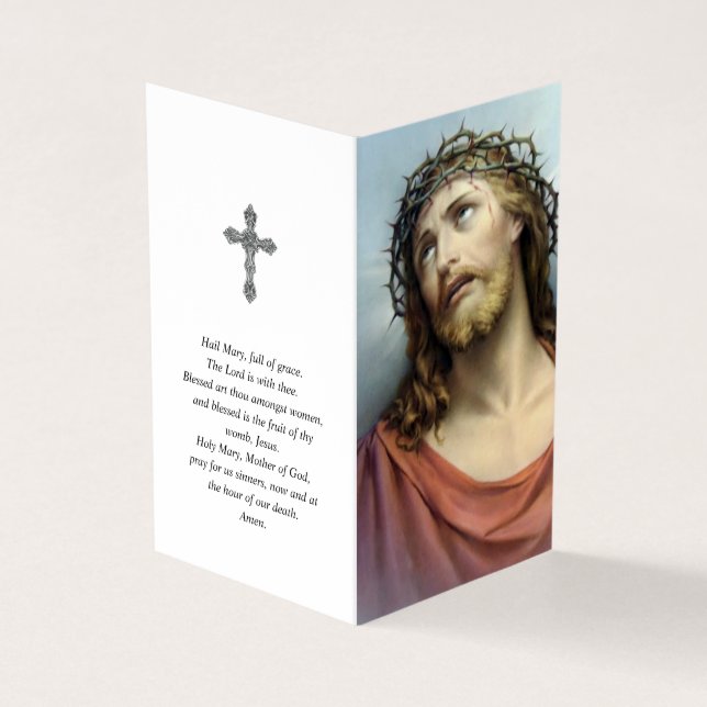 Catholic Prayer Cards | Crown of Thorns (Outside)
