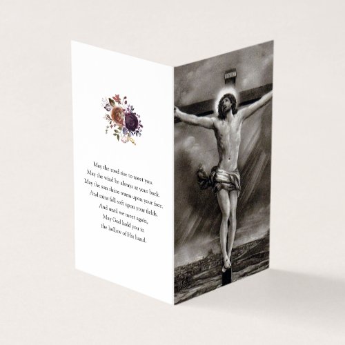 Catholic Prayer Cards  Crucifixion of Jesus 2