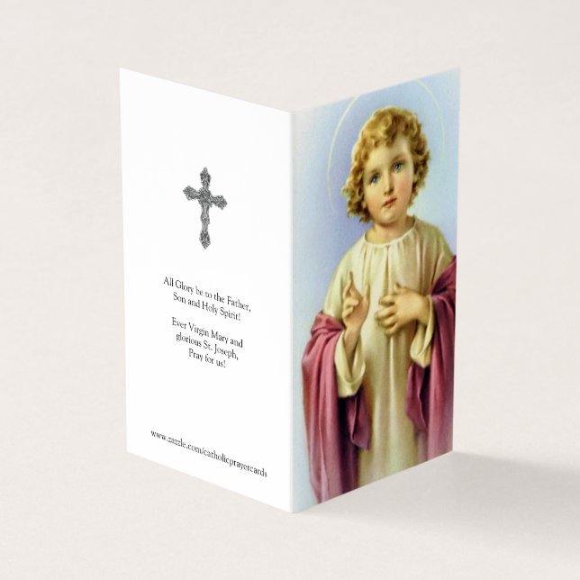 Catholic Prayer Cards | Infant of Prague 1 (Outside)