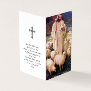 Catholic Prayer Cards   Jesus Good Shepherd 5