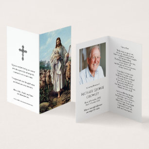 Catholic Prayer Cards   Jesus Good Shepherd 6