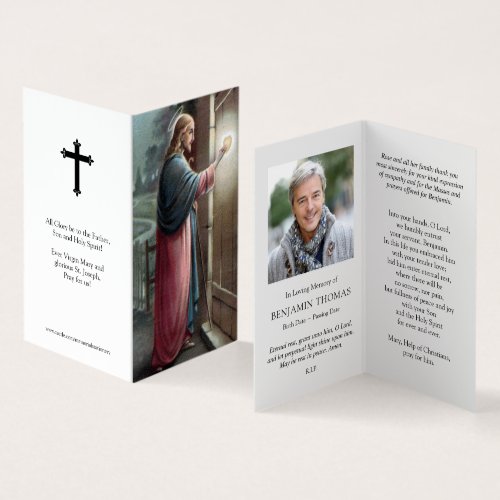 Catholic Prayer Cards  Jesus Knocking