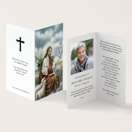 Catholic Prayer Cards | Jesus with Doves