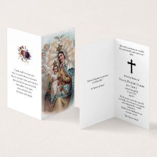 Catholic Prayer Cards Mary Don't Weep