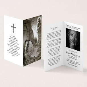 Catholic Prayer Cards   Mary & Jesus Tomb 1