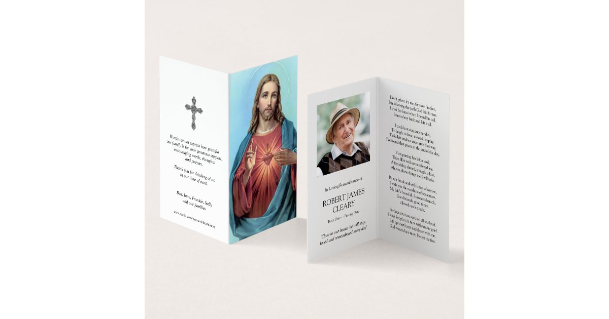 Catholic Prayer Cards | Most Loving Heart | Zazzle